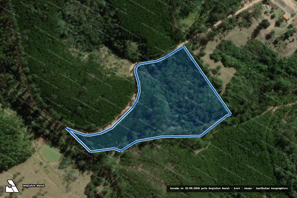 Imagem de satélite de Fazenda Santa Cândida - Gleba "B" - Parte 1 em Amparo - SP