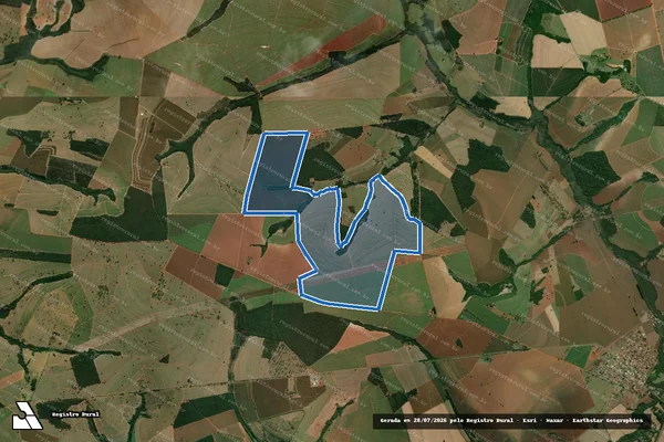 Imagem de satélite de Fazenda Colorado - Fusão A - Fusão A em Platina - SP