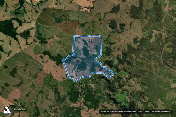 Imagem de satélite de Invernada do Rio Pardo - Parcela 1 em Barros Cassal - RS