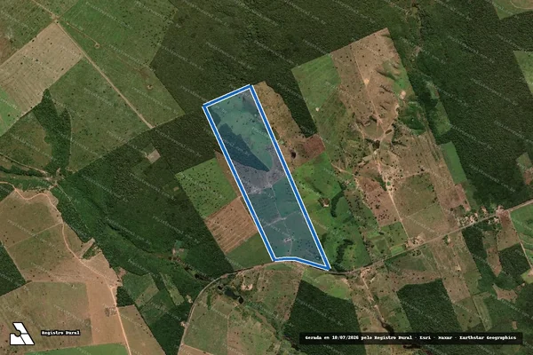 Imagem de satélite de LOTE 02 DA GLEBA 05 PIC BC - 001 em Jenipapo dos Vieiras - MA