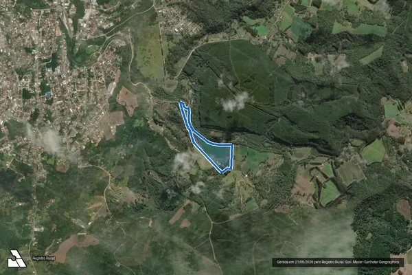 Imagem de satélite de SITIO BONITO - SITIO BONITO em Rio Negrinho - SC
