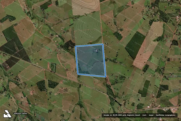 Imagem de satélite de Sitio Nossa Senhora Aparecida - Parte 1 em Palmeira d'Oeste - SP