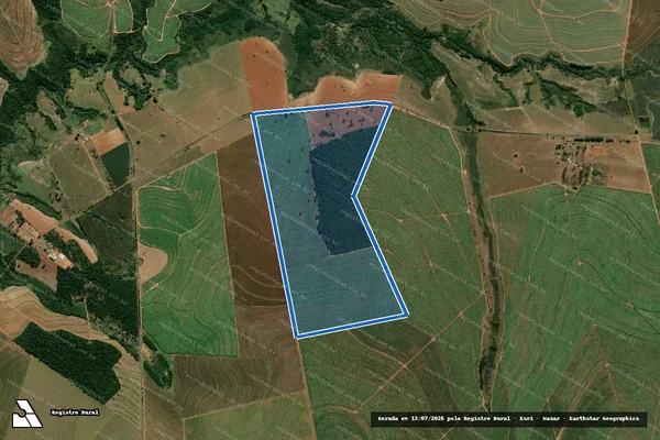 Imagem de satélite de Fazenda Torrinha Golineli - Fazenda Torrinha Golineli - Mat 5.340 - Parcela 02 em Quintana - SP