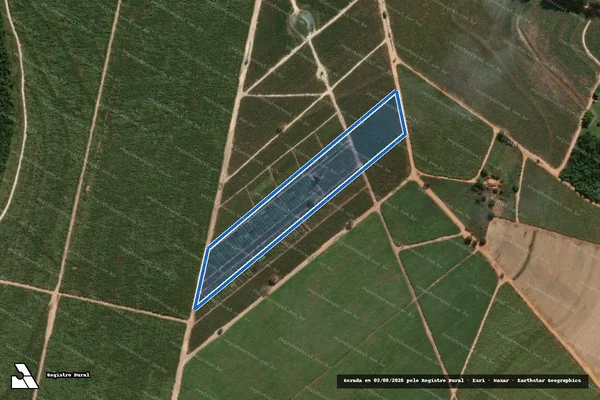 Imagem de satélite de Sítio Santa Luzia - PARTE 1 em Novo Horizonte - SP