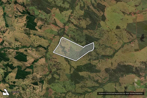 Imagem de satélite de FAZENDA CÓRREGO DA ROCINHA - GLEBA 02 em São Francisco de Goiás - GO