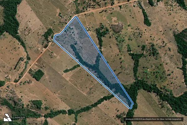 Imagem de satélite de PROJETO DE ASSENTAMENTO SÃO PEDRO ? LOTE Nº 252 - Parte 1 em Paranaíta - MT