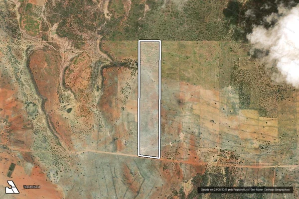 Imagem de satélite de LOTE 04 ? P.A AMAZONAS - Parte 1 em Tucano - BA