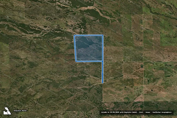 Imagem de satélite de Fazenda Santa Luzia - Gleba ?B? em Corumbá - MS