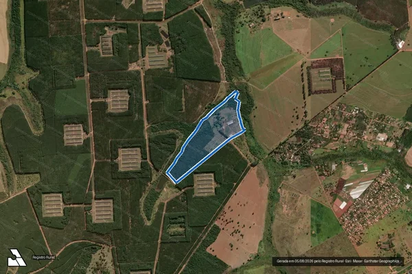Imagem de satélite de FAZENDA RIO DAS PEDRAS - Parte 1 em Uberlândia - MG
