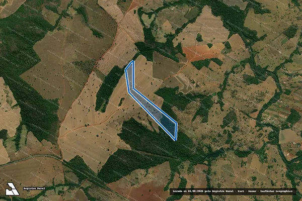 Imagem de satélite de FAZENDA PASSA QUATRO DE BAIXO - Gleba 02 - PERCIO DE SOUZA RIBEIRO em Cristianópolis - GO