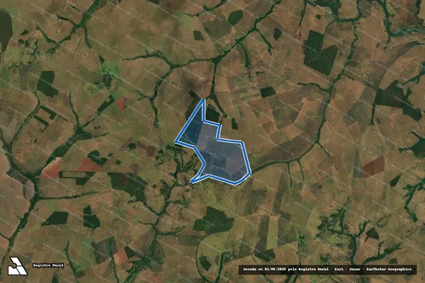 Imagem de satélite de FAZENDA COROADOS, ALEIXO OU POMBAS - Parte 1 em Itajá - GO