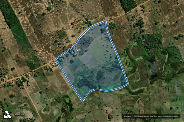 Imagem de satélite de FAZENDA SANTO ANTONIO - GLEBA B em Baianópolis - BA