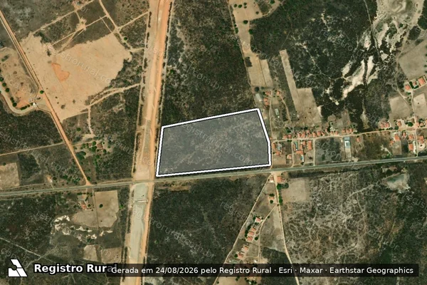Imagem de satélite de FAZENDA BOM FUTURO II - Parte 1 em Quixadá - CE