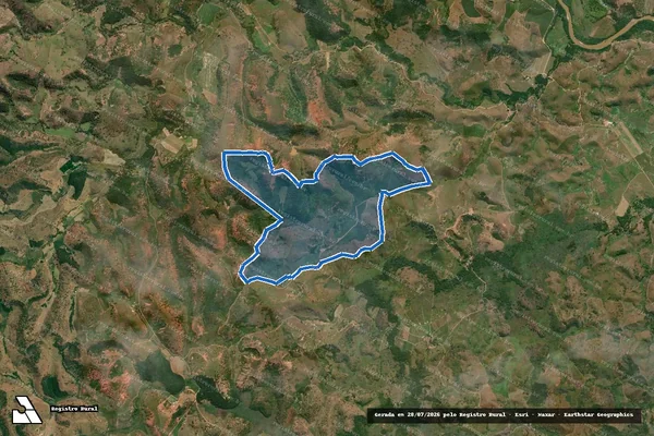Imagem de satélite de FAZENDA FINCUDO - Gleba 01 em Marilac - MG