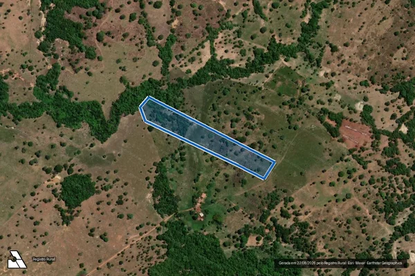 Imagem de satélite de Fazenda Bocaina - GLEBA 03 em Novo Brasil - GO