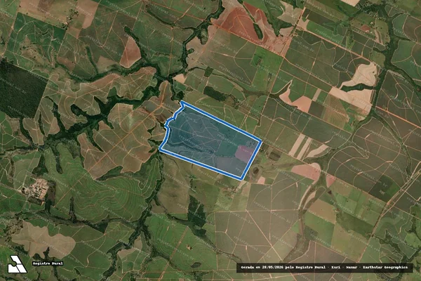 Imagem de satélite de FAZENDA CASCATA em Adamantina - SP