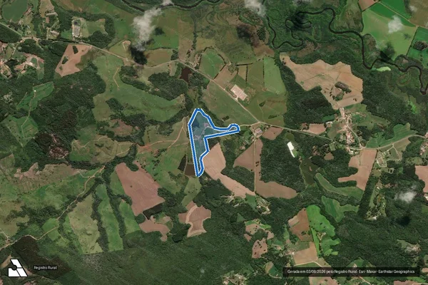 Imagem de satélite de Fazenda Machados - Parcela 1 em Castro - PR
