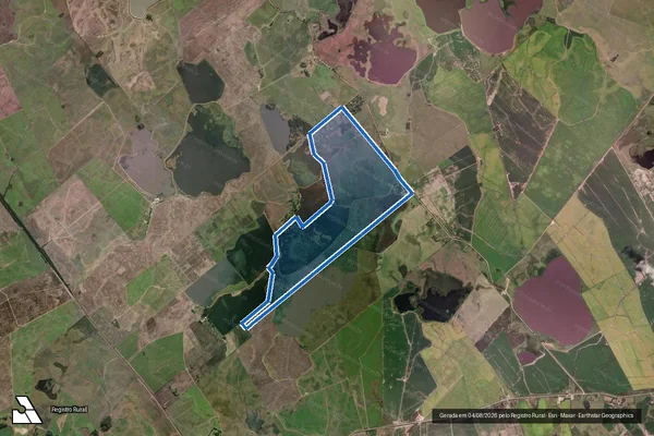 Imagem de satélite de Agropecuária Garcia - Matrícula 16.080 em Arambaré - RS