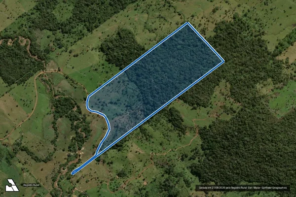 Imagem de satélite de Sítio Santa Rosa - Lote Rural 15 da Gleba 20-C do Projeto Integrado de Colonização Ouro Preto - PARCELA 01 em Ouro Preto do Oeste - RO