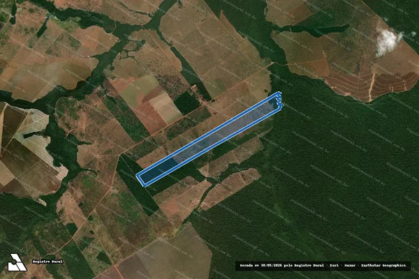 Imagem de satélite de P.A. TIBAGI - LOTE 272 / 001