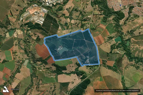 Imagem de satélite de Fazenda São Francisco - Parte 1 em São João da Boa Vista - SP