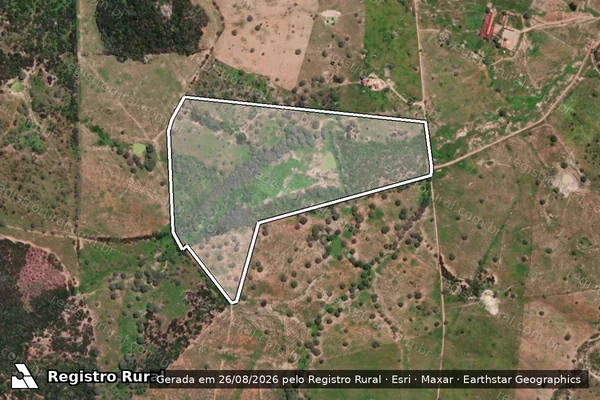 Imagem de satélite de Fazenda Cabugi - Sítio Cabugi (Reserva Legal 03) em Cumaru - PE