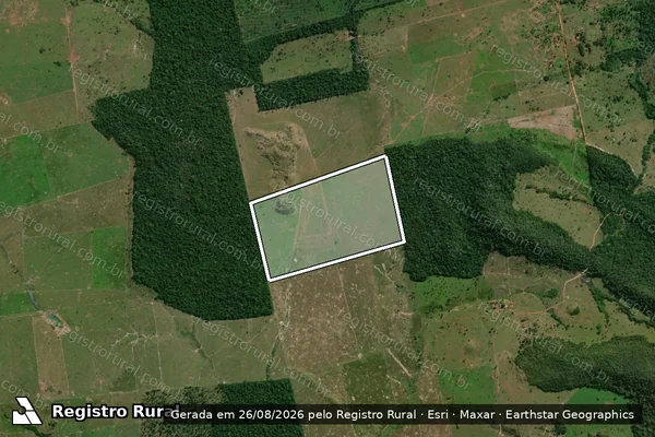 Imagem de satélite de Setor SERRA DOS REIS III Lote 66 - em São Francisco do Guaporé - RO