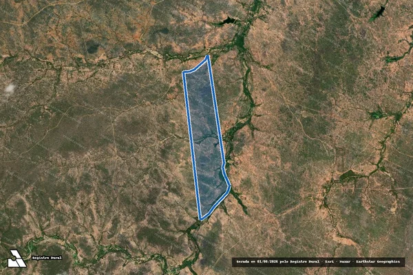 Imagem de satélite de LAGOA DE SÃO PEDRO - Parte 14 em Chorrochó - BA