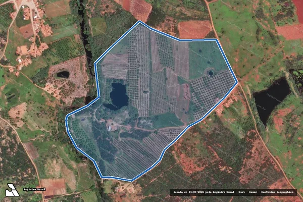 Imagem de satélite de FAZENDA Leitão - Parte 1 em Dom Basílio - BA