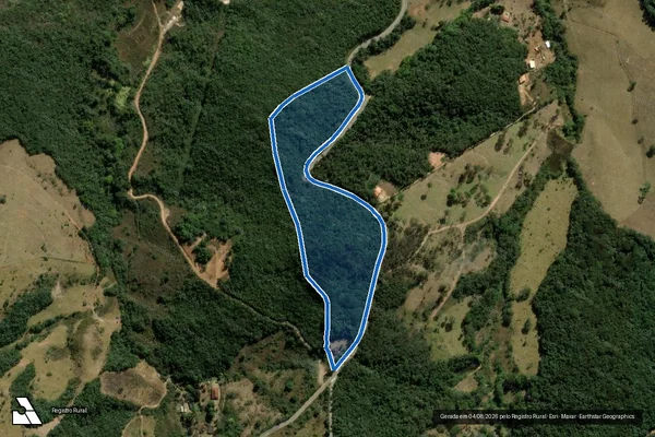 Imagem de satélite de FAZENDA SOSSEGO em Itabirito - MG