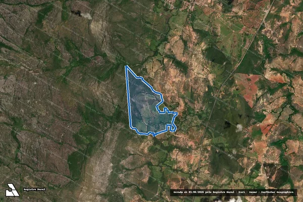 Imagem de satélite de FAZENDA RIACHO DO BARRO - GLEBA 02 em Joaquim Felício - MG