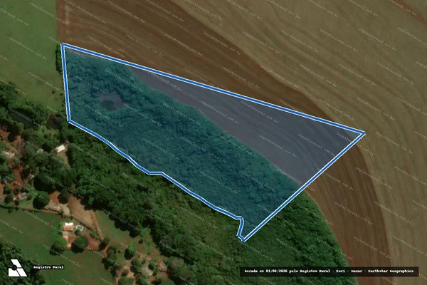 Imagem de satélite de COLONIA MOURAO ? LOTE 109-A - Parte 1 em Campo Mourão - PR