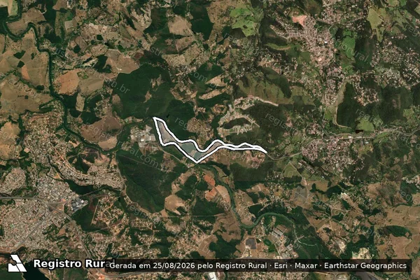 Imagem de satélite de Fazenda Vinhatico -  Gleba 05 - Gleba 1 em Betim - MG