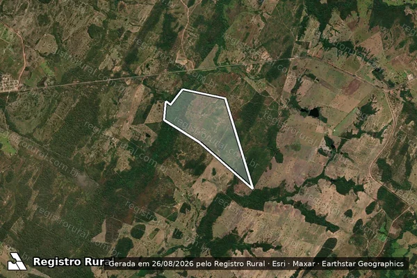 Imagem de satélite de FAZENDA BACURI II - Parte 3 em Poconé - MT