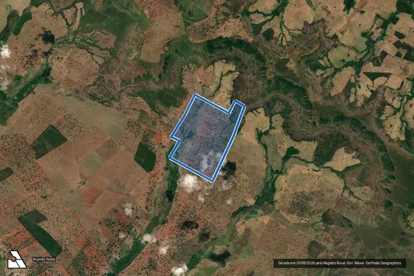 Imagem de satélite de Fazenda Vertente Brava - PARTE 1 em Santa Vitória - MG
