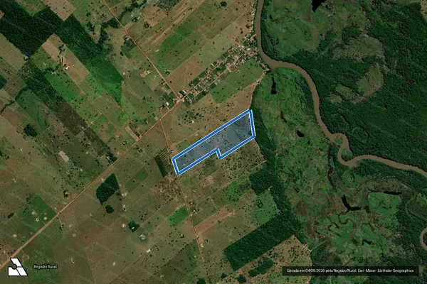 Imagem de satélite de P. A. RITINHA ? LOTE 67 - Parte 1 em Vila Bela da Santíssima Trindade - MT