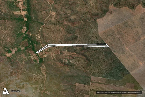 Imagem de satélite de SITIO 3 CORACOES - Parte 1 em Sebastião Leal - PI