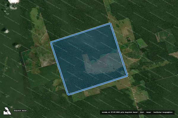 Imagem de satélite de FAZENDA SALVADOR - GLEBA C1 - Única em Canutama - AM