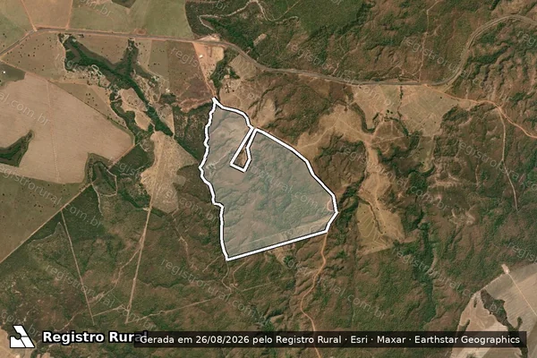 Imagem de satélite de Fazenda Barreira da Furna - Parcela 01 em Água Boa - MT