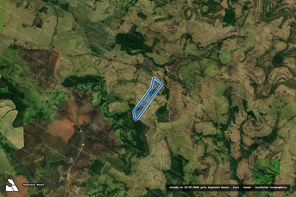 Imagem de satélite de Fazenda Castelo - Área 1 - B em Guia Lopes da Laguna - MS