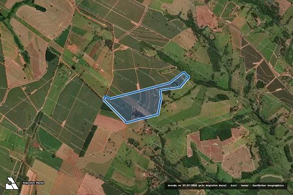 Imagem de satélite de Sítio Estrela da Manhã - Parte 1 em Potirendaba - SP