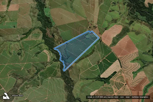 Imagem de satélite de FAZENDA SANTA CATARINA - PARCELA 3 em Queiroz - SP