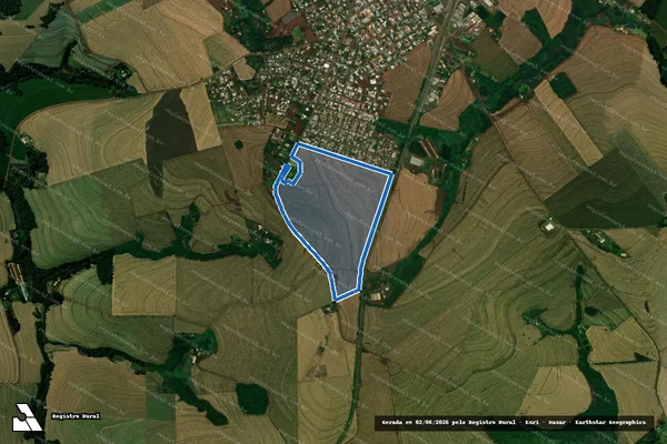 Imagem de satélite de Lote Rural n.º 81-D-1, da Gleba 02 - Colônia "A" Cascavel - Lote Rural n.º 81-D-4, da Gleba 02 - Colônia "A" Cascavel em Corbélia - PR