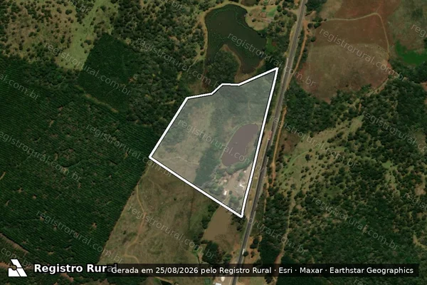 Imagem de satélite de Fazenda São Joaquim - Gleba 02 em General Carneiro - PR