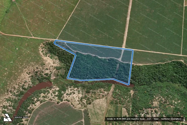 Imagem de satélite de FAZENDA CÓRREGO DO OURO - ÁREA 2 em Pinheiros - ES