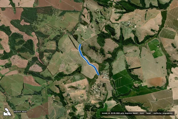 Imagem de satélite de ESTRADA MIUNICIPAL - Parte 2 em São Miguel Arcanjo - SP