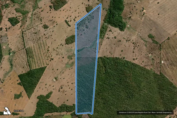 Imagem de satélite de PARTE DA GLEBA SÃO SALVADOR, DATA CHAPADA GRANDE - Parte 1 em Grajaú - MA