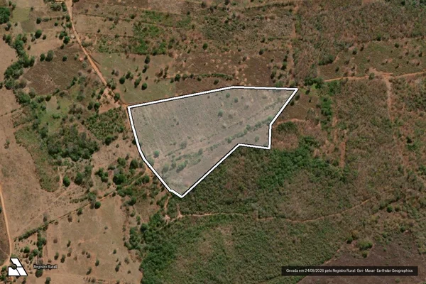Imagem de satélite de Uma parte de terras rural, Situada na Fazenda ?PANDEIROS? - Parte 4 em Januária - MG