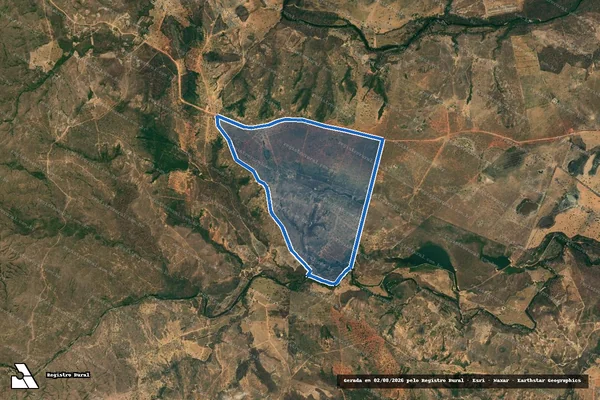 Imagem de satélite de Parte Remanescente, Faz. São Bartolomeu, Den. Faz. Barreiros - Parte Remanescente, Faz. São Bartolomeu, Den. Faz. Barreiros em Alto Paraíso de Goiás - GO