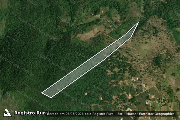 Imagem de satélite de FAZENDA LAMEIRO E FUNDÃO - Parte 7 em Jacobina - BA